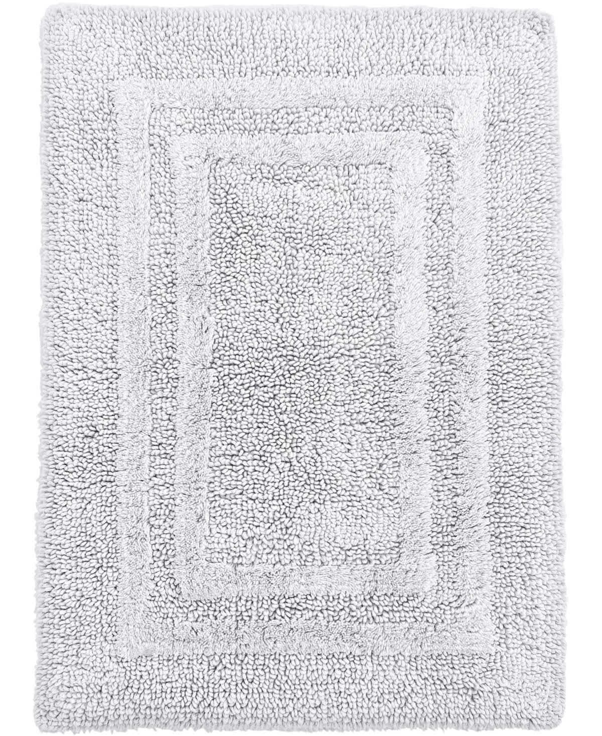 Hotel Collection Cotton Reversible 18" x 25" Bath Rug - White - Product image 1