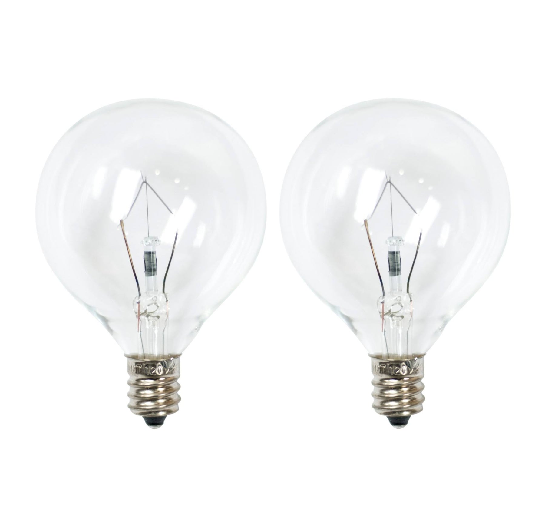 25-Watt 2pk G50 Incandescent Light Bulbs for Wax Warmers Clear - Ador - Product image 1