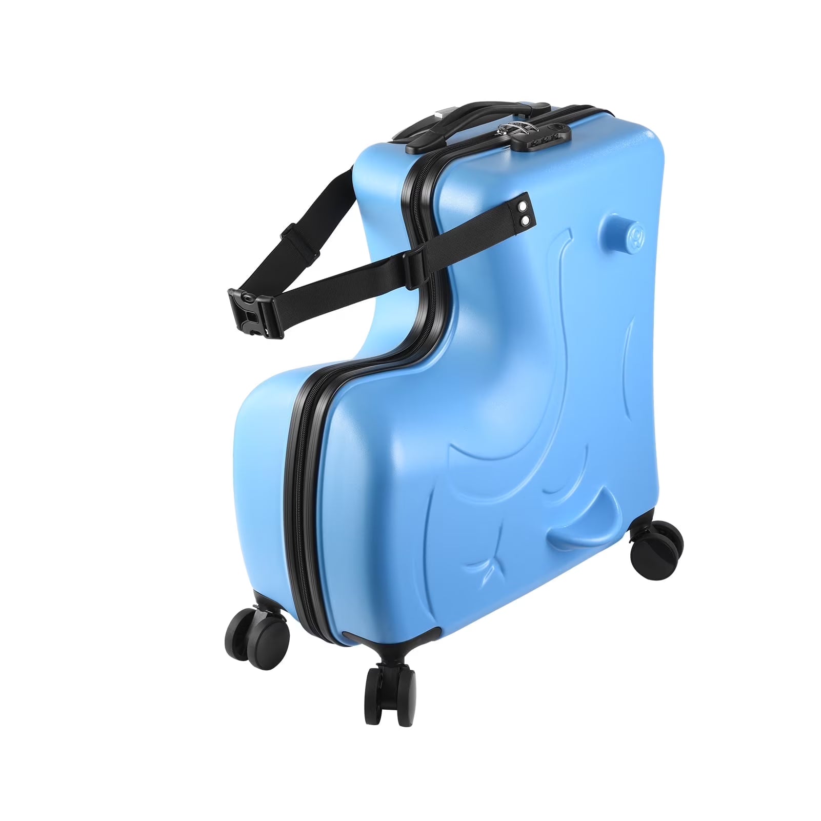 20" Children'S Ride - on Luggage with Safety Belt Matte Finish, Silent Wheels - Product image 1