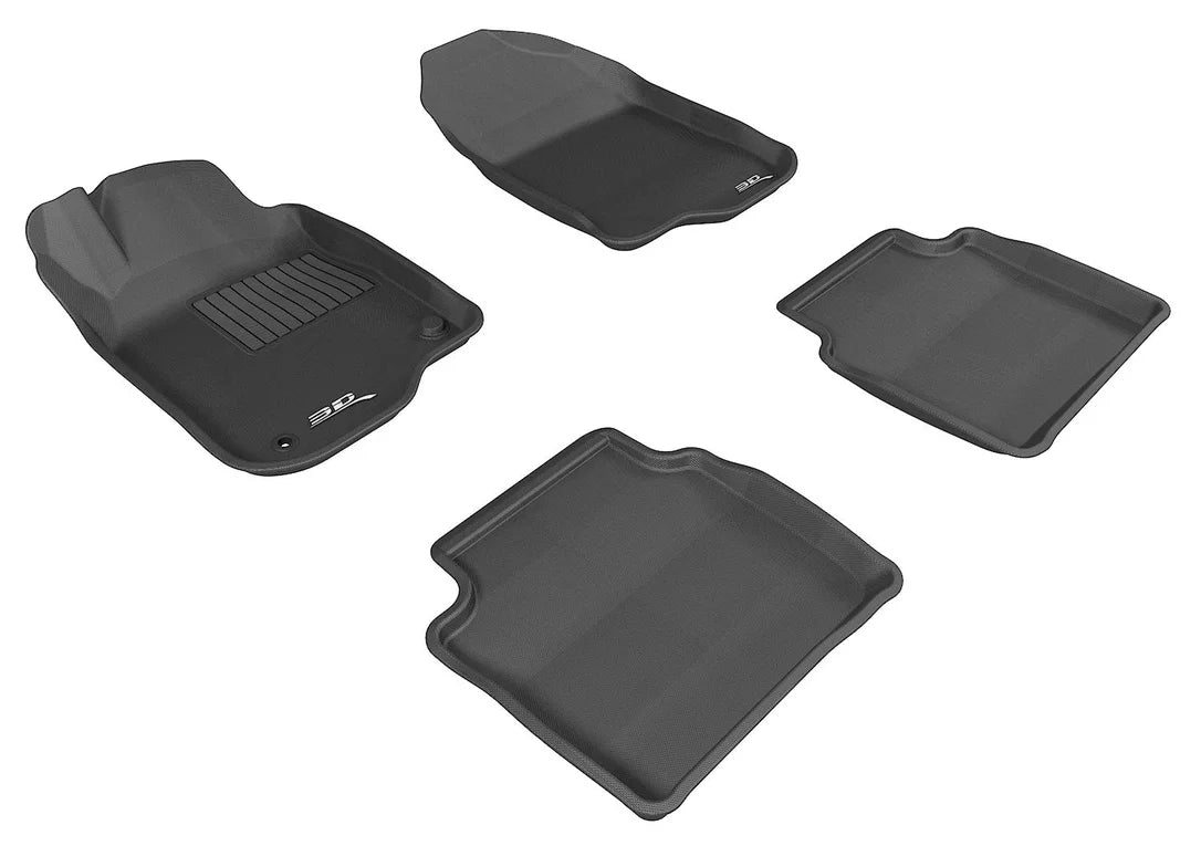 3D MAXpider L1CH04801509 - 2008-2012 Chevrolet Malibu Kagu 1st & 2nd Row Floormats - Black